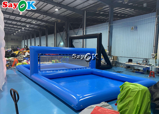 Juguetes de piscina inflables gigantes para adultos Interactivo inflables de agua de voleibol Corte de aire hermético multifuncional juego flotante