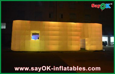 El OEM inflable del club nocturno llevó la tienda inflable gigante del aire del cubo para las ferias, 14 el x 14m