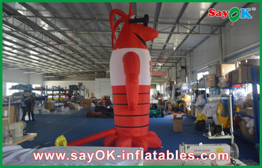 figura modelo de Langouste de los productos inflables de encargo rojos de la ropa de los 4m Oxford para el anuncio