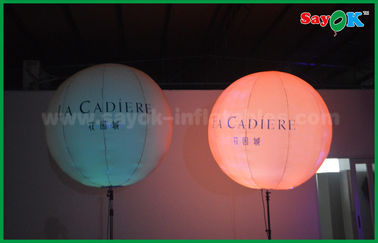 decoración inflable llevada el 1.5m de la iluminación del globo del soporte para hacer publicidad