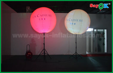 decoración inflable llevada el 1.5m de la iluminación del globo del soporte para hacer publicidad