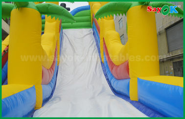 Gran tobogán inflable Promoción Custom doble gigante salto de tobogán y tobogán de agua inflable parque