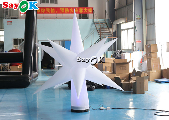PVC de 0.25m m que cuelga la estrella inflable del LED para las decoraciones del partido