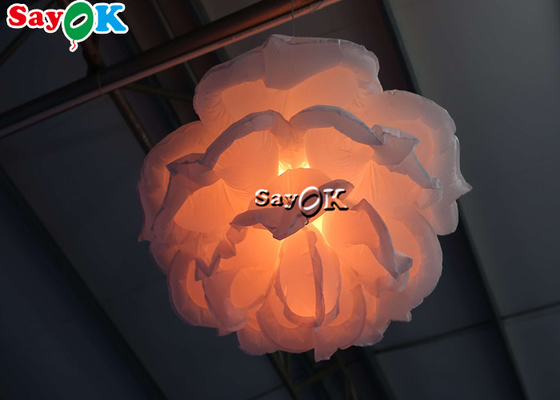 decoración de iluminación los 3ft inflable del 1m que cuelga la decoración de Rose Flower For Stage Showing