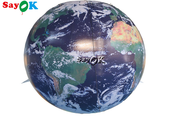 Iluminación los 8ft inflable de Decorative With Led del modelo del globo de la tierra del acontecimiento los 2.5m de la escuela