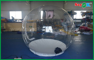 Tienda de campaña inflable material del Pvc de la tienda del fuerte viento de la resistencia de la tienda inflable transparente inflable del aire