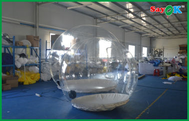 Tienda de campaña inflable material del Pvc de la tienda del fuerte viento de la resistencia de la tienda inflable transparente inflable del aire