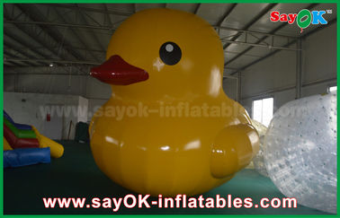 Pato amarillo inflable del Pvc del material los 5m del modelo inflable de encargo adorable de los productos