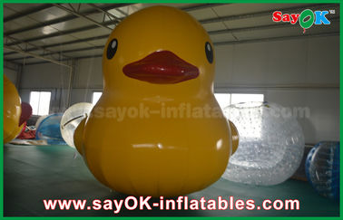 Pato amarillo inflable del Pvc del material los 5m del modelo inflable de encargo adorable de los productos