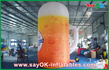 la botella de los productos inflables de encargo de los 4m/la taza inflables U forma el modelo impreso de encargo Advertising