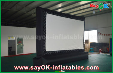 Pantalla de cine inflable gigante al aire libre de la pantalla inflable del cine modificada para requisitos particulares para hacer publicidad/diversión