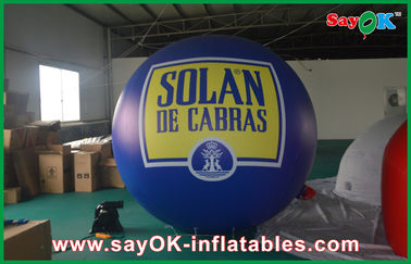 globo al aire libre de iluminación promocional del helio del partido del Pvc de 0.2m m que hace publicidad de los globos inflables