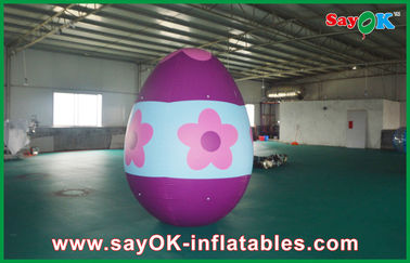 El Pvc fuera de decoraciones inflables del día de fiesta pintó el huevo de la decoración