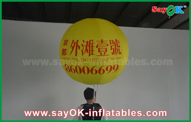 globo llevado inflable de la publicidad del globo de la mochila del 1.5m con el globo inflable grande gigante del helio de la impresión