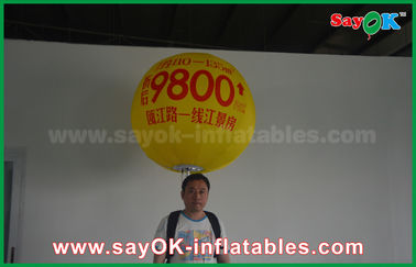 globo llevado inflable de la publicidad del globo de la mochila del 1.5m con el globo inflable grande gigante del helio de la impresión