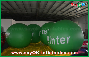 globo llevado inflable gigante verde del helio de los 2.5m para hacer publicidad