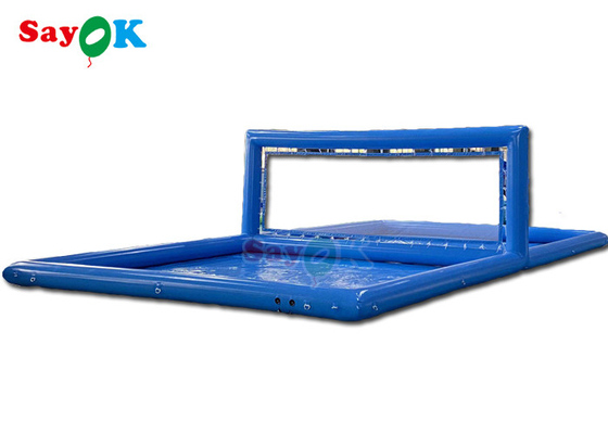 Deportes para adultos Gran piscina de campo de voleibol inflable con red de impresión de seda juguetes de agua inflables para niños