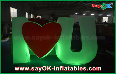 Decoración inflable llevada oferta del partido del AMOR de la letra de la iluminación con diverso color 16