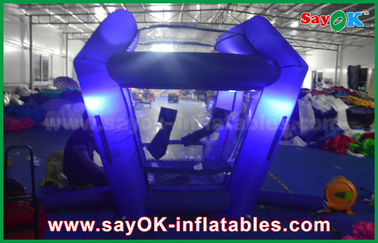 Inflables personalizados Iluminación Protable Inflables Cubo de Dinero Booth Juego Para Promoción