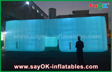 Carpa inflable para eventos con estructura LED blanca gigante para exteriores, club nocturno inflable, carpa inflable para fiestas a la venta