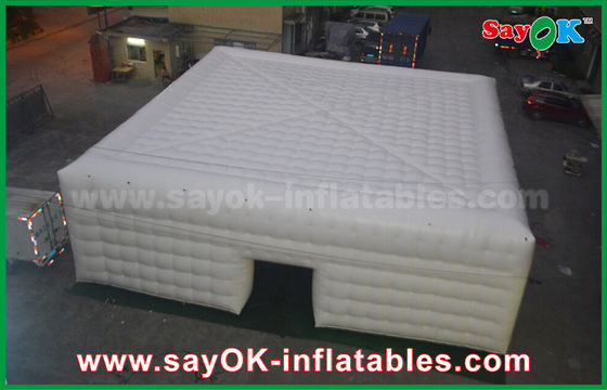 Tienda de campamento de cubo inflable con luz led para eventos