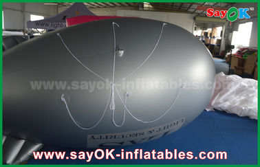 Globo de helio inflable de PVC 5m Avión Zeppelin para la promoción