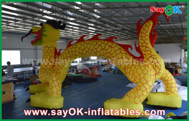 Arcada inflable del arco de Logo Printing Dragon Shaped Inflatable del arco de Halloween arco inflable de la aduana de 7 * de los 4m