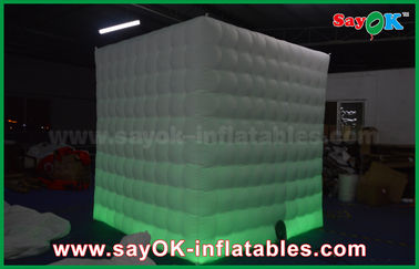 La publicidad de la cabina exhibe el paño de Oxford quiosco inflable Shell Cube de la tienda de la cabina de la foto de 2,5 de x 2,5 de los x 2.5m