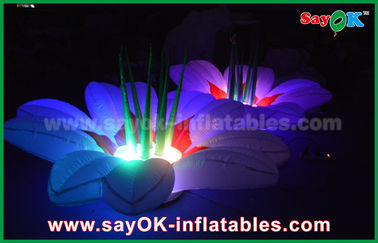 Casarse las flores musicales de iluminación inflables del contexto de la decoración del festival de Inflable de la flor de la decoración de la etapa