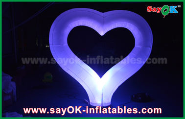 Corazón inflable llevado gigante de la decoración de la iluminación del acontecimiento con la iluminación de Coloful