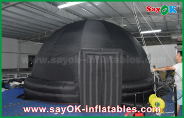 tienda portátil Oxford del paño de los 6m de la bóveda inflable negra del planetario para la escuela