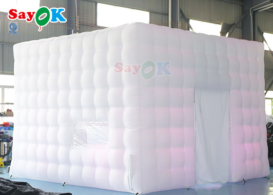 Cubo inflable al aire libre hermético 5x5x3.5mH de la tienda de la tienda inflable LED del aire para el acontecimiento del partido