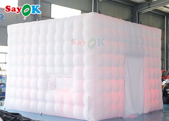 Cubo inflable al aire libre hermético 5x5x3.5mH de la tienda de la tienda inflable LED del aire para el acontecimiento del partido