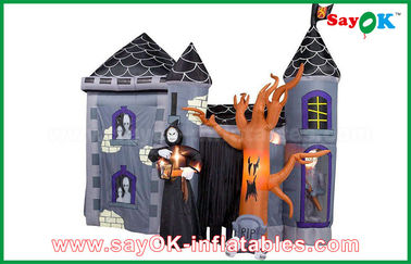 Decoraciones de Halloween de la puntada doble/decoración inflables del día de fiesta del castillo