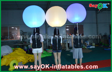 globo inflable de la decoración de la iluminación del diámetro del 1m con el color que cambia la luz del LED