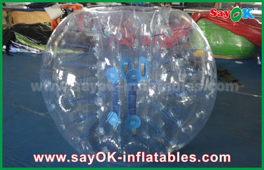 Balón de fútbol humano inflable adulto de Zorb de la burbuja del PVC de los juegos inflables al aire libre 0.8m m para los juegos de los deportes