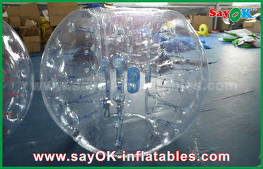 Balón de fútbol humano inflable adulto de Zorb de la burbuja del PVC de los juegos inflables al aire libre 0.8m m para los juegos de los deportes