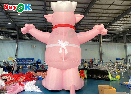 Personajes de dibujos animados gigantes inflables Modelo de cerdo Publicidad Personajes de dibujos animados para fiestas de cumpleaños