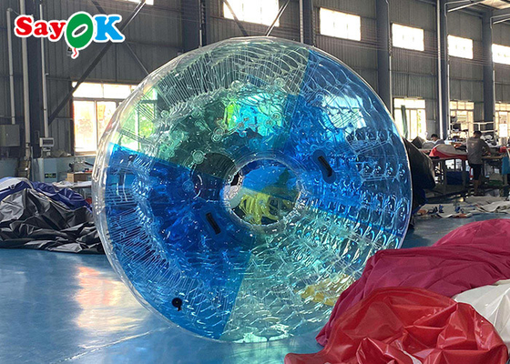 Juguetes de agua flotantes 0,9 mm PVC lonas de agua inflables bola de rodillo para piscina de lago