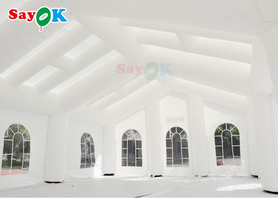 Tienda de casa inflable LED Cubo de color Tienda de boda inflable Blow Up Bubble Camping