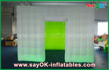 Gigante inflable del estudio de la foto cabina inflable de la foto del cubo de 3,5 de x 3,5 de los x 2.5m con el fondo verde