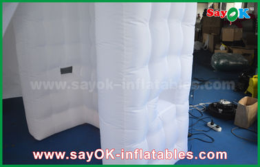 Cabina inflable portátil arqueada blanca Shell 4 x 2,4 los x 2.4m ROHS de la foto del estudio inflable de la foto