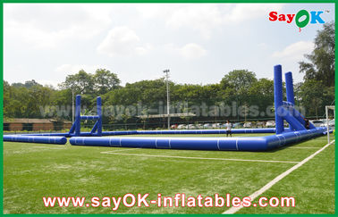 Gigante inflable de los juegos del fútbol fuera del fútbol de la lona del PVC/del estándar inflables del CE de la corte de campo de fútbol