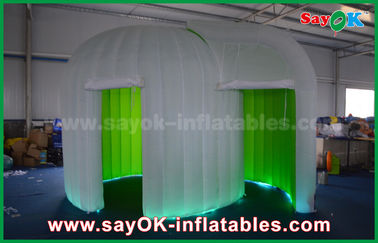 Doble inflable del recinto de la cabina de la foto del fondo verde - tienda de la cabina de la foto de la cubierta