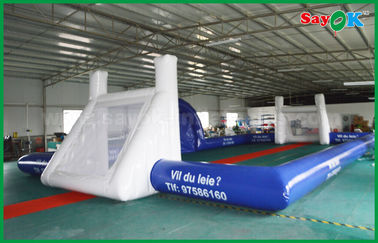 Campo inflable formado fútbol inflable de la piscina de la prenda impermeable del PVC del partido de fútbol para el estándar al aire libre del CE