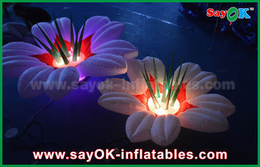 Decoración inflable formada flor de la iluminación, luz inflable de la boda LED