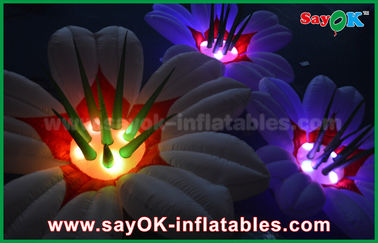 Decoración inflable formada flor de la iluminación, luz inflable de la boda LED
