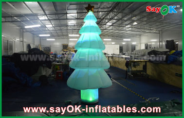 árbol de navidad ligero inflable de la iluminación de la decoración LED de 3M con el material de nylon