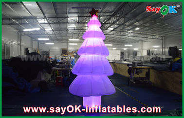 árbol de navidad ligero inflable de la iluminación de la decoración LED de 3M con el material de nylon