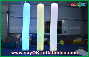 forma inflable del pilar de la decoración de la iluminación del paño de nylon alto de 3M para hacer publicidad
